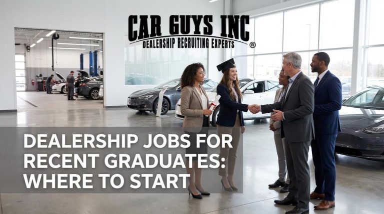 Dealership Jobs for Fresh Graduates