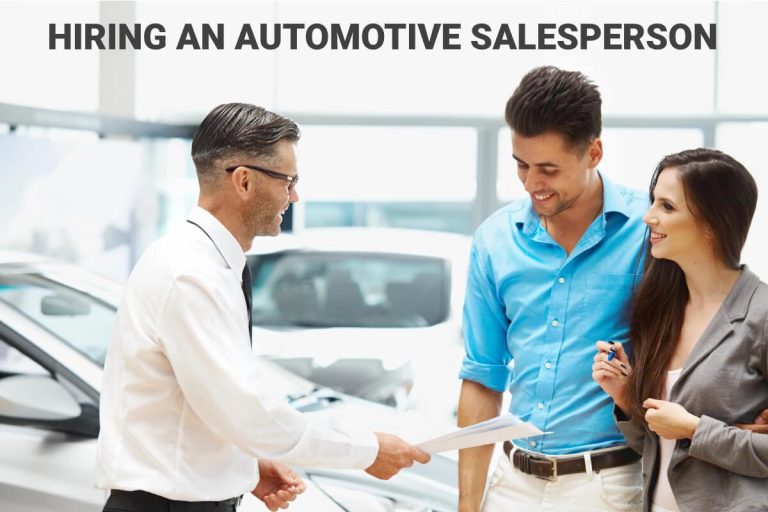 Hiring an Automotive Salesperson