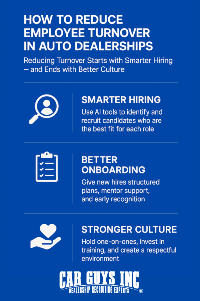 How to reduce employee turnover in dealerships