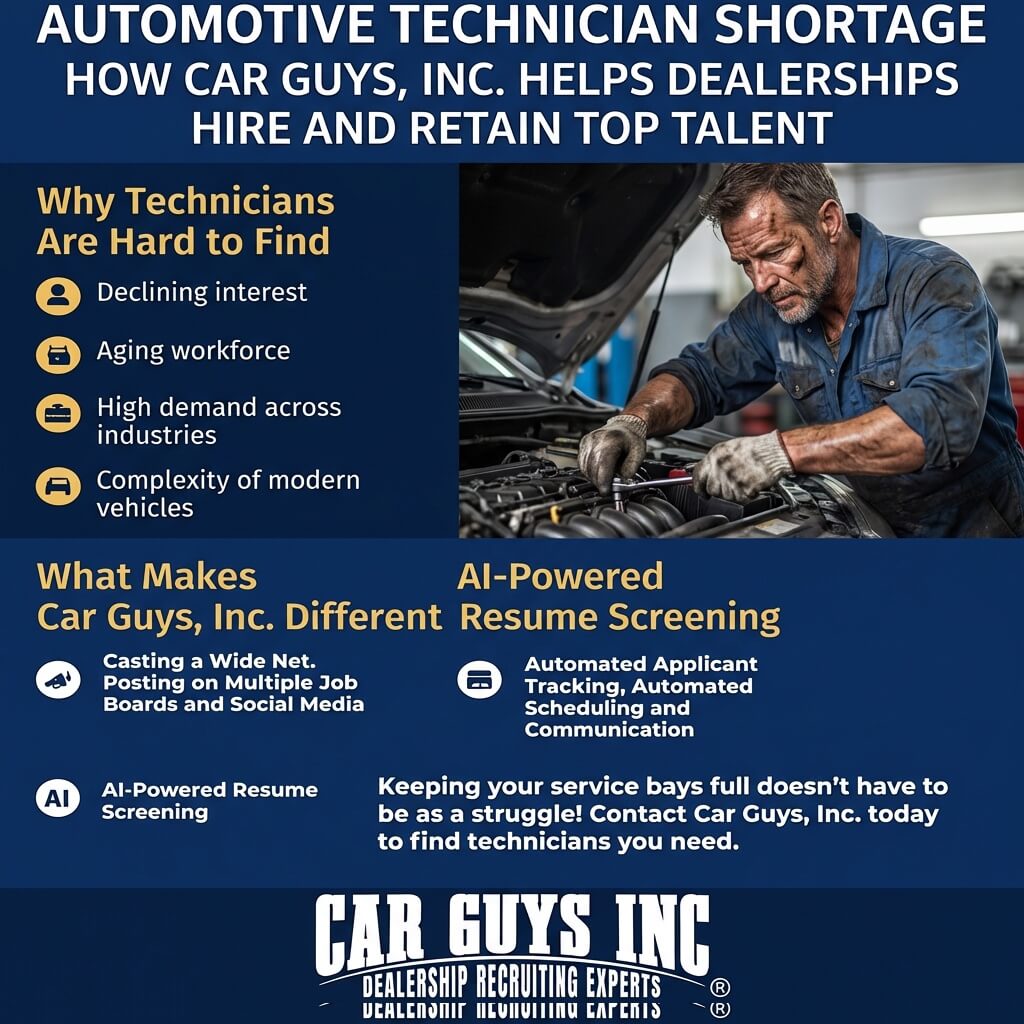 Hiring Automotive Technicians with Car Guys Inc.