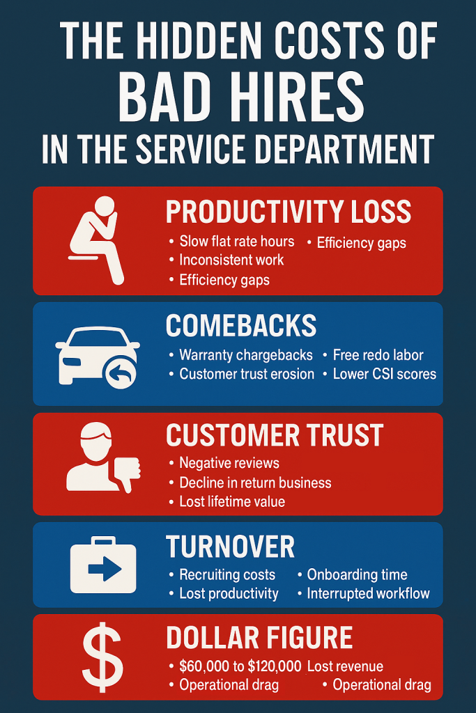 5 Hidden Costs of Bad Hires in the Service Department.