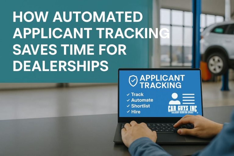 How Automated Applicant Tracking Saves Time for Dealerships