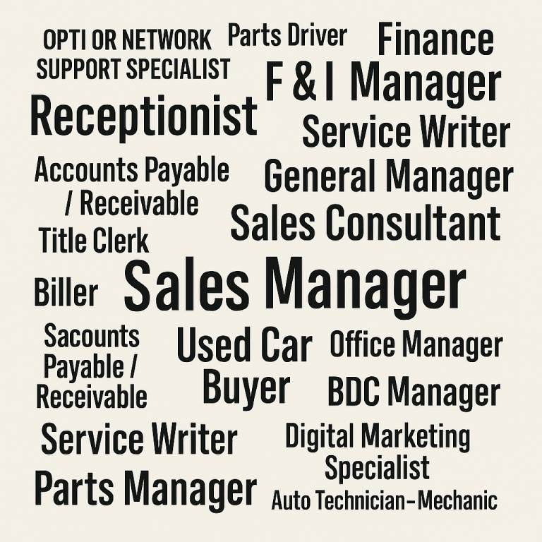 Dealership Job Opportunities