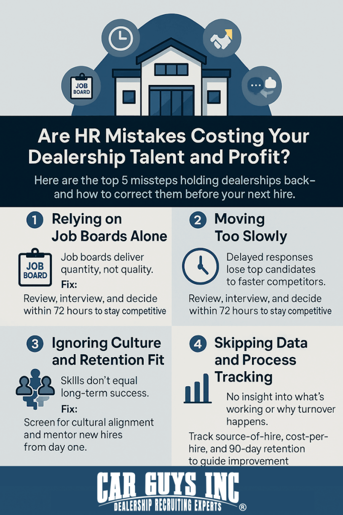Common HR Hiring Mistakes  Made by Dealerships