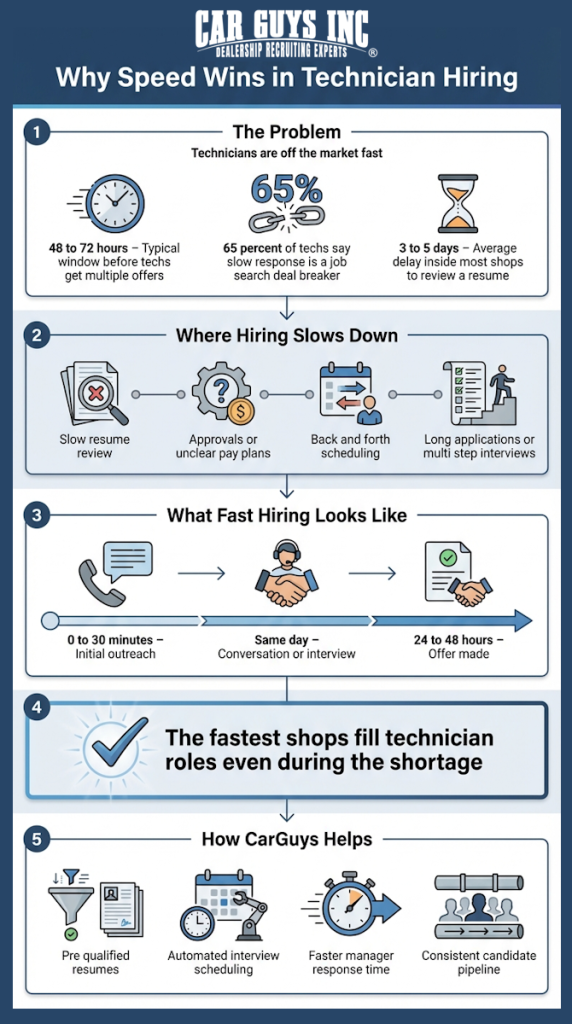 Why speed wins in technician hiring.