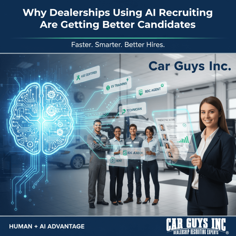 Why Dealerships Using AI Recruiting Get Better Candidates