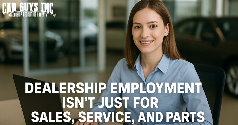 Dealership Office Career Paths