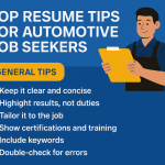 Resume tips for automotive job seekers