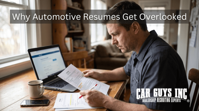 Common Resume Mistakes That Cost Automotive Job Seekers Interviews
