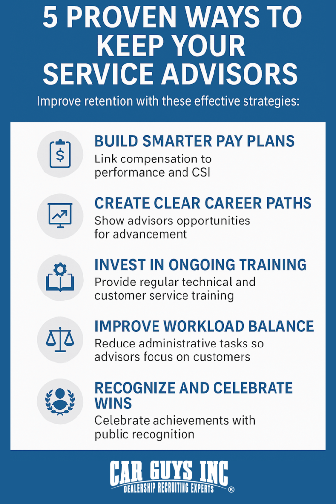 5 ways to keep your service advisors