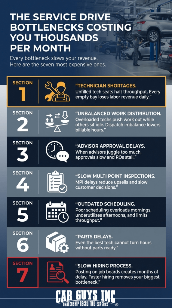 7 effects of a service drive bottleneck