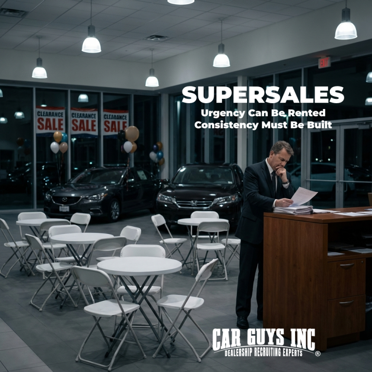 Why Dealership Supersales Work, And Why They Rarely Fix the Real Problem