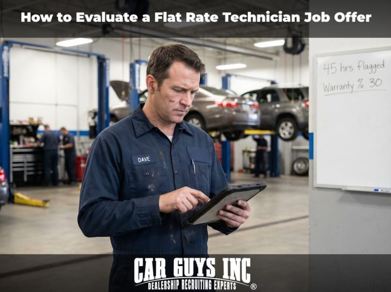 How to Evaluate a Flat Rate Technician Job Offer