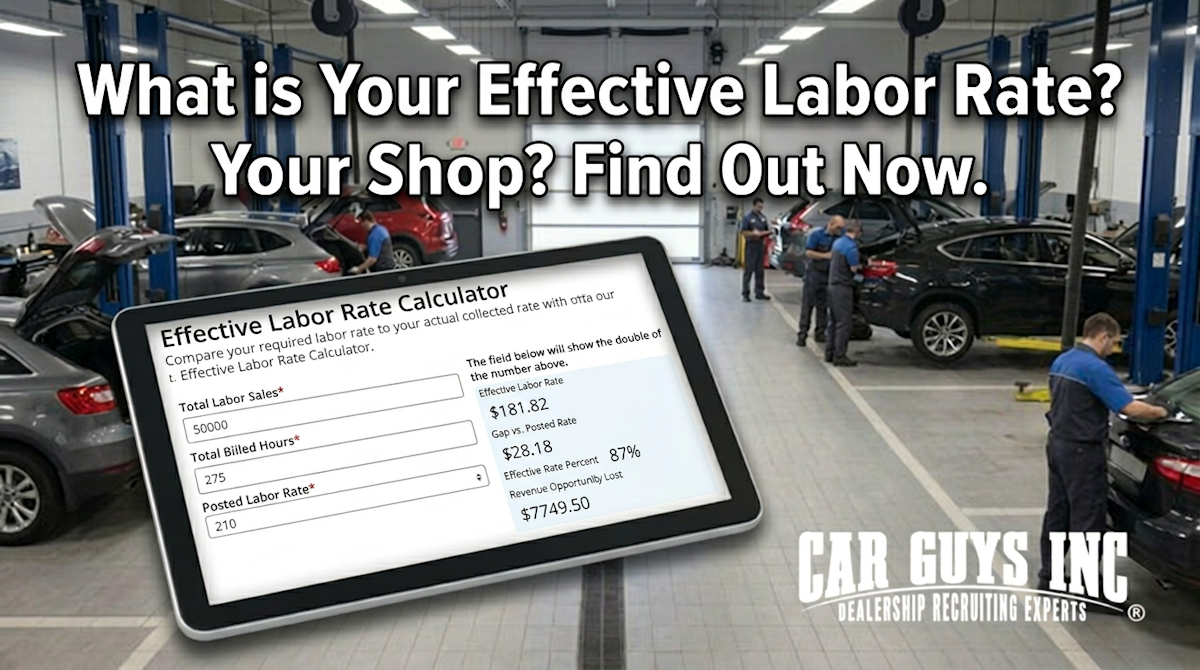 Effective service labor rate calculator.