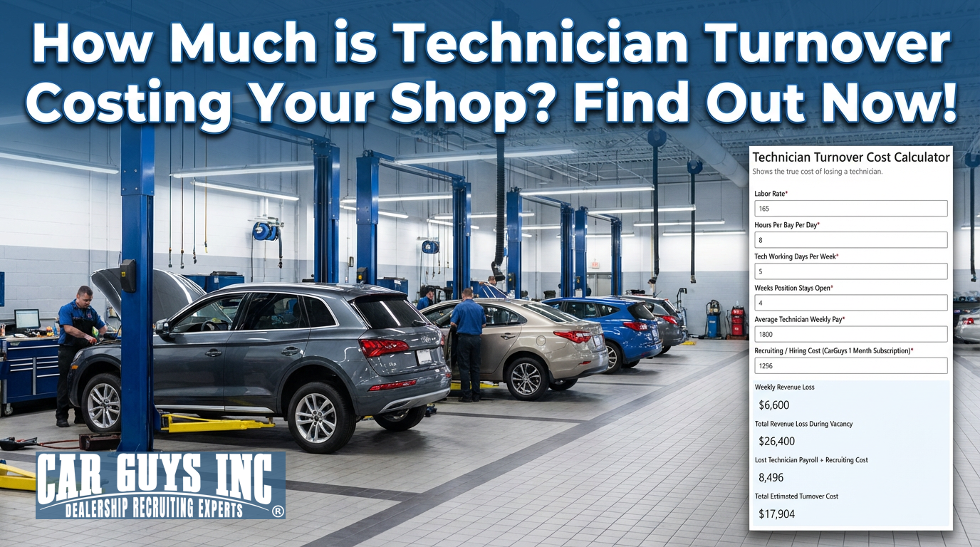 Technician Turnover Cost Calculator