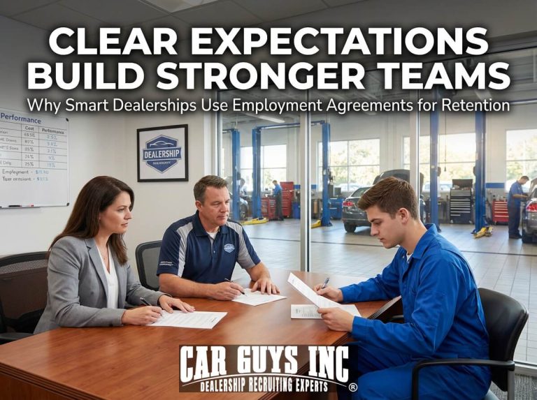 How Smart Dealerships Use Employment Contracts to Reduce Turnover