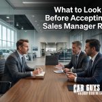 Sales Manager Job Offers - What to Compare Before You Say Yes