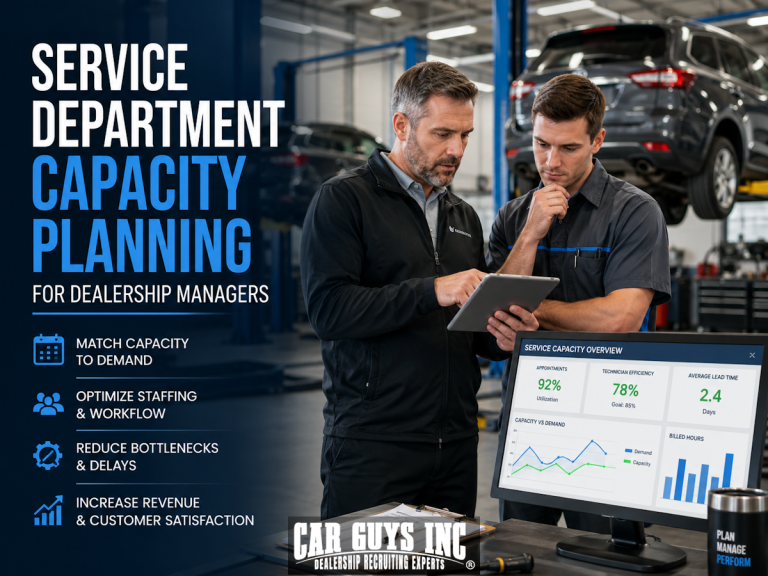 Service Department Capacity Planning