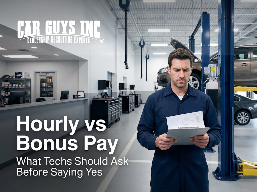 How to Evaluate Automotive Technician Hourly and Bonus Job Offers