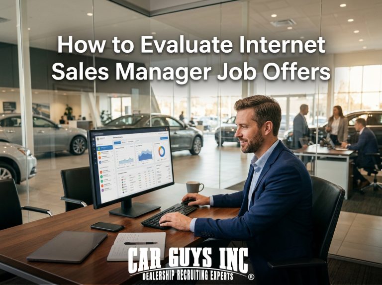 How to Evaluate Internet Sales Manager Job Offers