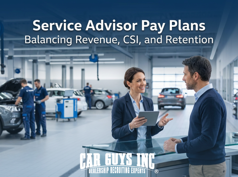 Service Advisor Pay Plans: How to Balance Revenue, CSI, and Retention
