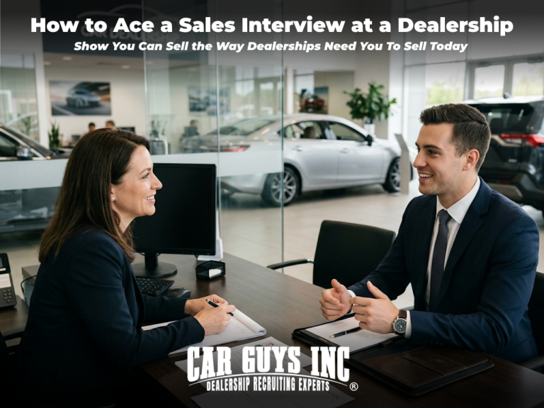 How to Ace a Sales Interview at a Dealership