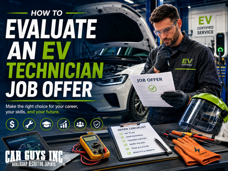 How to Evaluate an EV Technician Job Offer