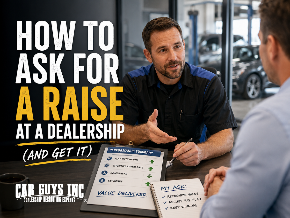 How to Ask for a Raise at a Dealership