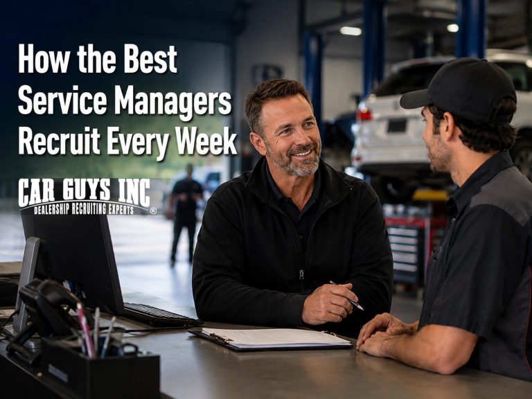 How the Best Service Managers Recruit Every Week