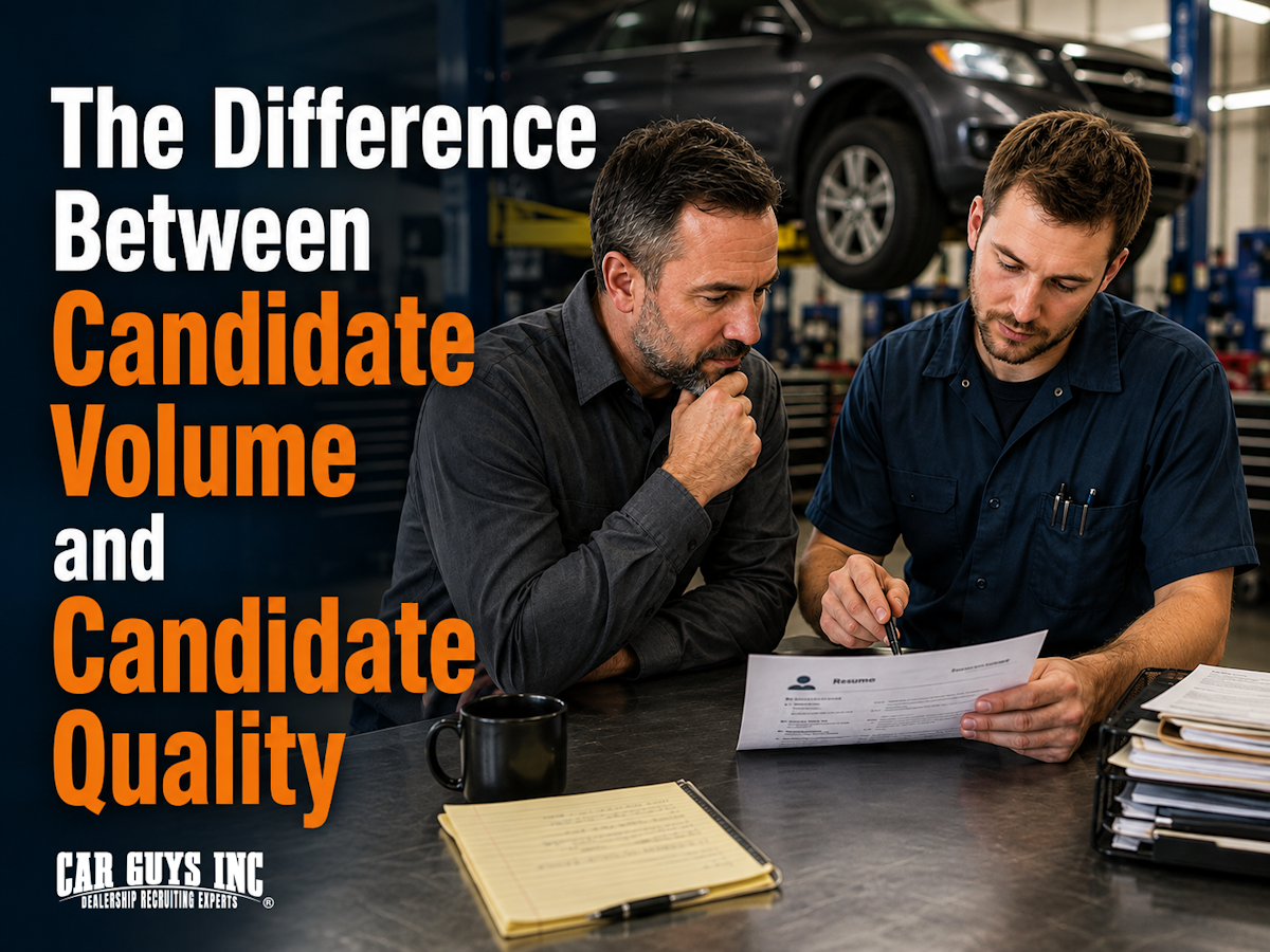 The Difference Between Candidate Volume and Candidate Quality