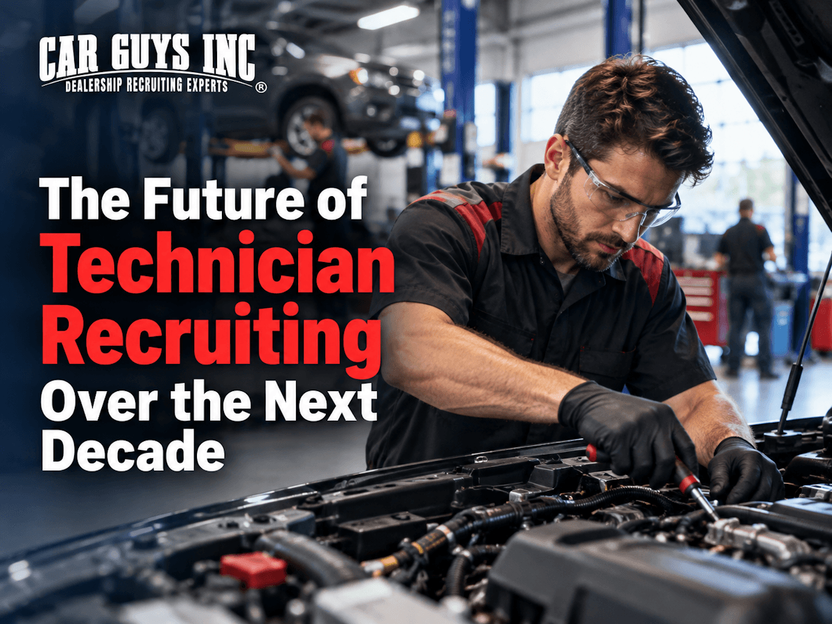 An automotive technician working on a vehicles engine.